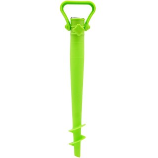 BAZA MOCOWANIE DO PARASOLA PLASTIKOWA WKRĘCANA 39CM ZIELONA