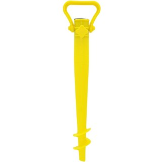 BAZA MOCOWANIE DO PARASOLA PLASTIKOWA WKRĘCANA 39CM ŻÓŁTA