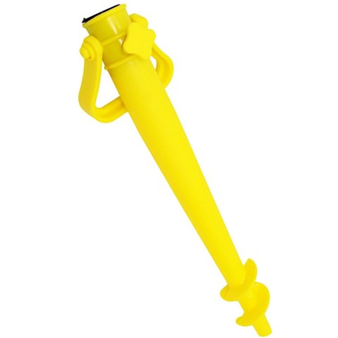 BAZA MOCOWANIE DO PARASOLA PLASTIKOWA WKRĘCANA 39CM ŻÓŁTA