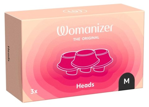 Womanizer Next Zapasowe Nasadki Silikonowe Czarny Rozmiar M 3 szt.