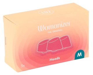 Womanizer W-Heads 3x M - Zapasowe Nasadki Stymulujące, Rozmiar M
