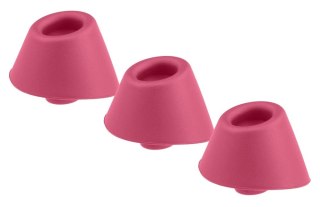 Womanizer W-Heads S Raspberry - Zapasowe Nasadki Silikonowe 3 sztuki