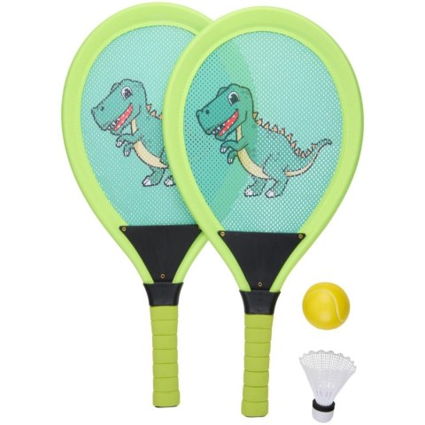 ZESTAW DO BADMINTONA TENISA JUMBO KID EDDY TOYS - DINO