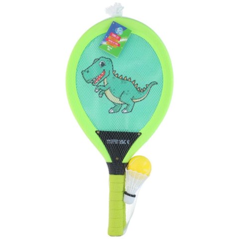 ZESTAW DO BADMINTONA TENISA JUMBO KID EDDY TOYS - DINO