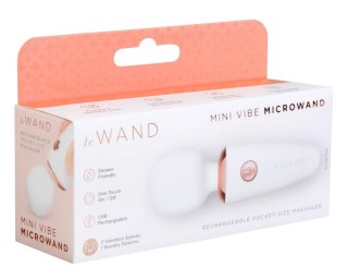 Le Wand Mini Microwand White - kompaktowy masażer, 7 trybow, USB