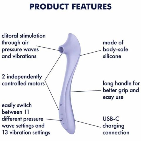 Satisfyer Easy Lover - wibrator z technologią Air Pulse, wodoodporny