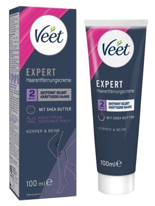 Veet EXPERT Krem do Depilacji Ciała i Nog 100ml, Shea Butter