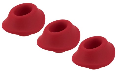 Womanizer W-Heads S 3 szt. silikonowe nasadki wymienne czerwone