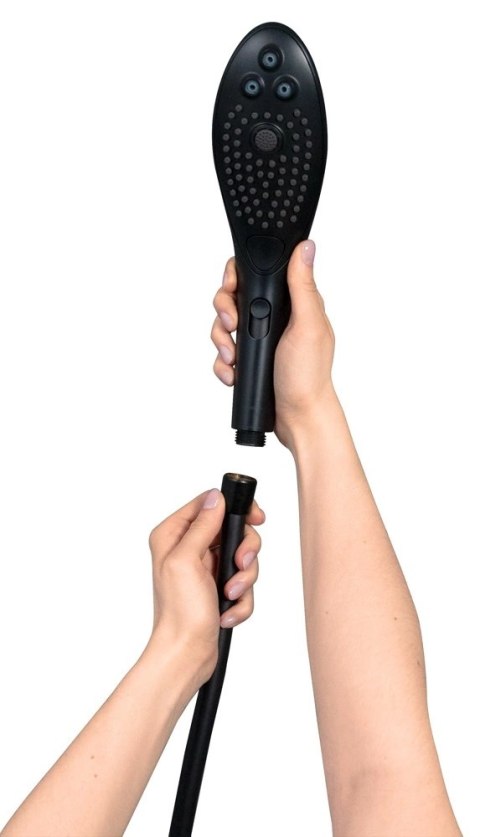 Womanizer Wave Black - Innowacyjna Słuchawka Prysznicowa 3 Tryby, 27,7 cm