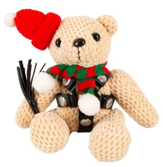 Bad Kitty Teddy Winter Edition maskotka z uprzężą i brelokiem 11 cm
