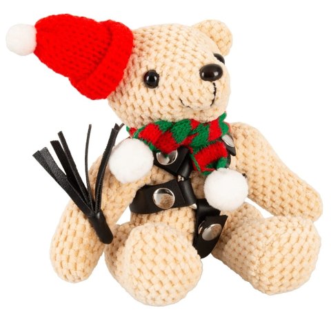 Bad Kitty Teddy Winter Edition maskotka z uprzężą i brelokiem 11 cm