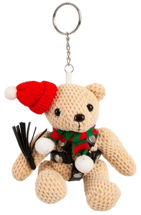 Bad Kitty Teddy Winter Edition maskotka z uprzężą i brelokiem 11 cm