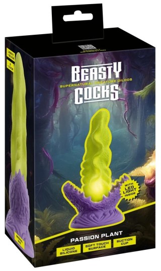 Beasty Cocks Passion Plant LED silikonowy model z podświetleniem 22cm