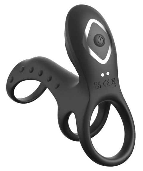 Fantasy C-Ringz Couples Cage Pro Black silikonowy system wibrujący