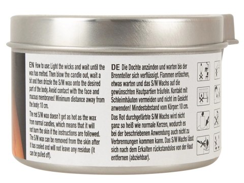 HOT S/M Kerze Candle 100ml - świeca do masażu ciała, biała