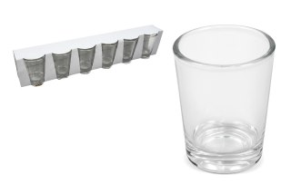 Kieliszki szklane 50 ml do wódki klasyczne 5 x 3,5 cm kpl 6 szt. SGH-50503