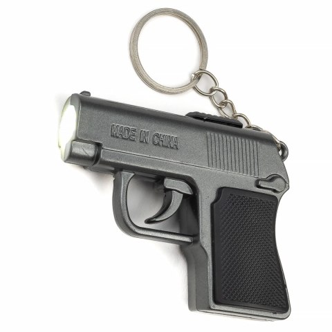 Brelok pistolet latarka z laserem | B-2252