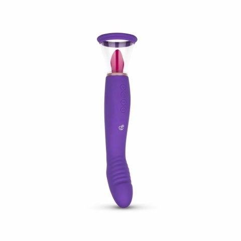 Easytoys Pleasure Pump G-Spot Vibrator Fioletowy 2 Nasadki USB