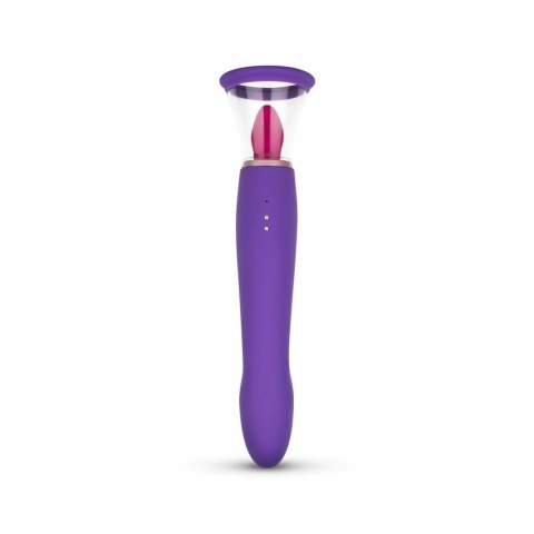 Easytoys Pleasure Pump G-Spot Vibrator Fioletowy 2 Nasadki USB