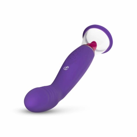 Easytoys Pleasure Pump G-Spot Vibrator Fioletowy 2 Nasadki USB
