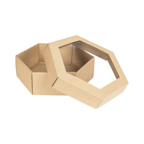 Pudełko z okienkiem 33 x 11cm HEX-3