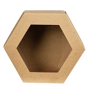 Pudełko z okienkiem 33 x 11cm HEX-3