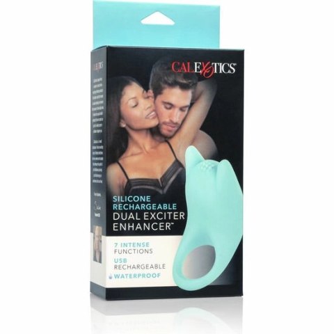 CalExotics Dual Exciter silikonowy pierścień wibrujący USB 7 trybow