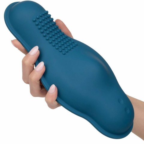 CalExotics Dual Rider Bump & Grind - masażer z podwojnym silnikiem, niebieski