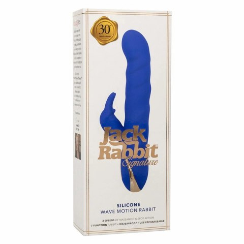 CalExotics Jack Rabbit Wave Motion model silikonowy niebieski IPX7 USB