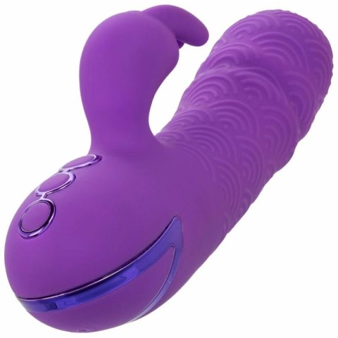 CalExotics Manhattan Beach Marvel fioletowy stymulator podwojny IPX7