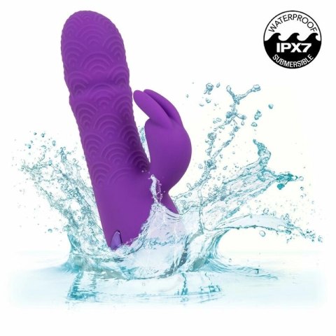 CalExotics Manhattan Beach Marvel fioletowy stymulator podwojny IPX7