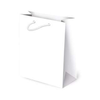 Torebki ozdobne 10szt. T-4N set 1 BIAŁE NEUTRAL 16 x 24 x 7,5 cm