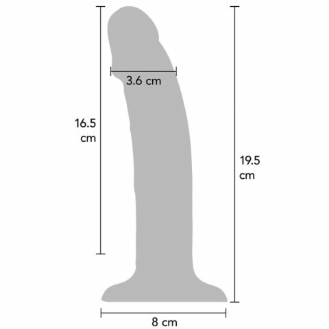 ToyJoy Get Real Fioletowy Model Wibrujący Silikonowy 19,5 cm IPX7