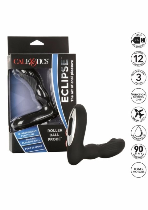 CalExotics Eclipse Roller Ball Probe silikonowy masażer z ruchomą kulką