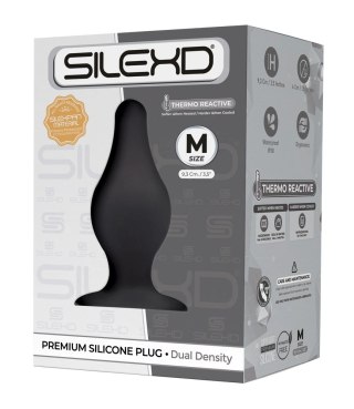 SilexD Korek Silikonowy Model 2 Plug M Czarny 9,3 cm - Termoaktywny