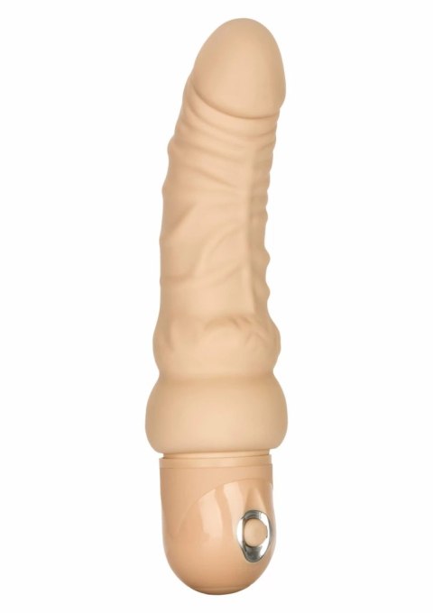 CalExotics Power Stud Curvy brązowy, 3 tryby, wodoodporny, 20 cm