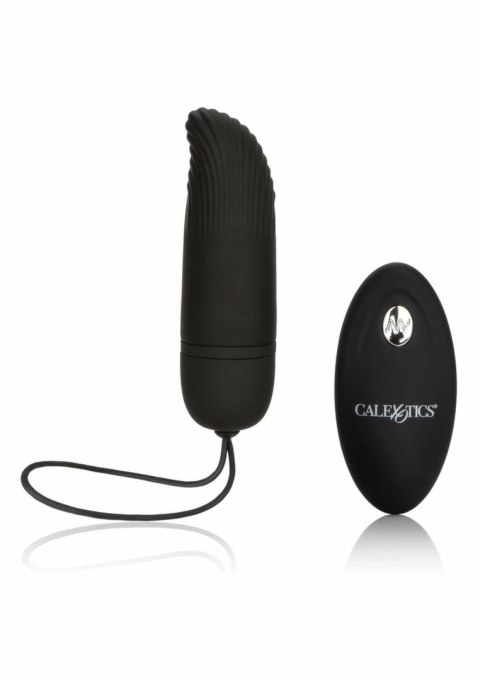 CalExotics Silicone Remote Ridged G - kompaktowy masażer z pilotem, fioletowy