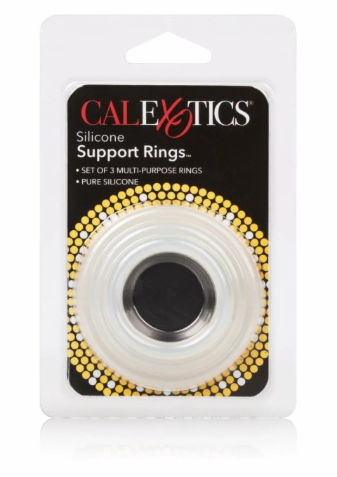 CalExotics Silicone Support Rings zestaw 3 elastycznych pierścieni silikonowych