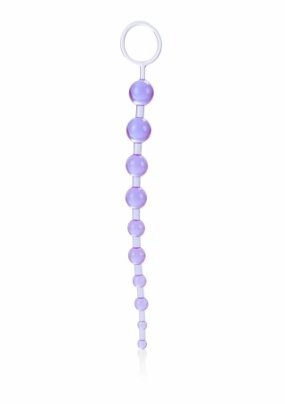 Doc Johnson X-10 Beads elastyczny łańcuszek 10 koralikow PVC 28 cm