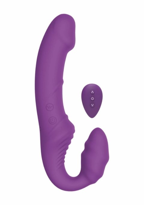Nymphea Strapless Strapon bezpaskowy wibrator dla par z pilotem USB