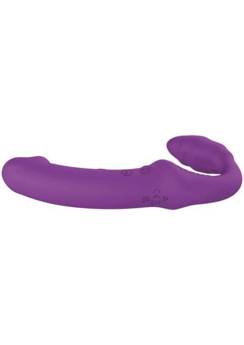 Nymphea Strapless Strapon bezpaskowy wibrator dla par z pilotem USB