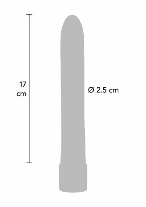 Retro Ultra Slimline Vibrator smukły model kompaktowy srebrny