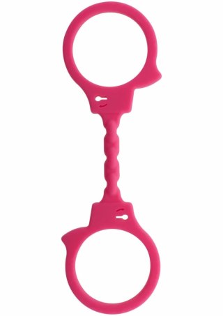 Shots Stretchy Fun Cuffs silikonowe kajdanki elastyczne czarne