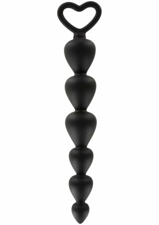 TOYJOY Bottom Beads silikonowy łańcuszek z koralikami, czarny
