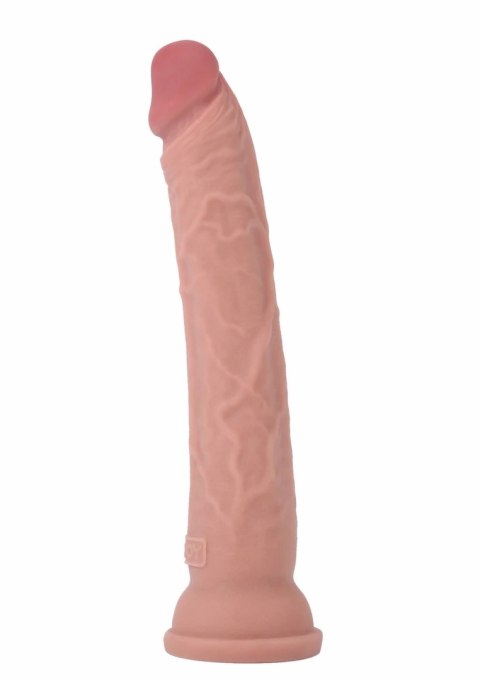 TOYJOY Deluxe Dual Density Dong 30 cm TPE z przyssawką, beżowy