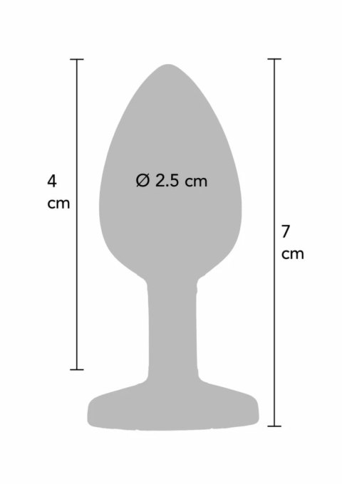 TOYJOY Diamond Booty Jewel Small silikonowy z kryształem 7 cm