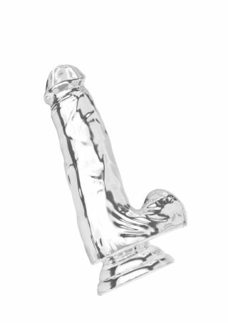 TOYJOY Get Real Clear Dildo TPE 16 cm - przezroczysty, z przyssawką