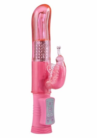 TOYJOY Happy Hugging Butterfly - wibrator z motylkiem, 8 trybow, 4 prędkości