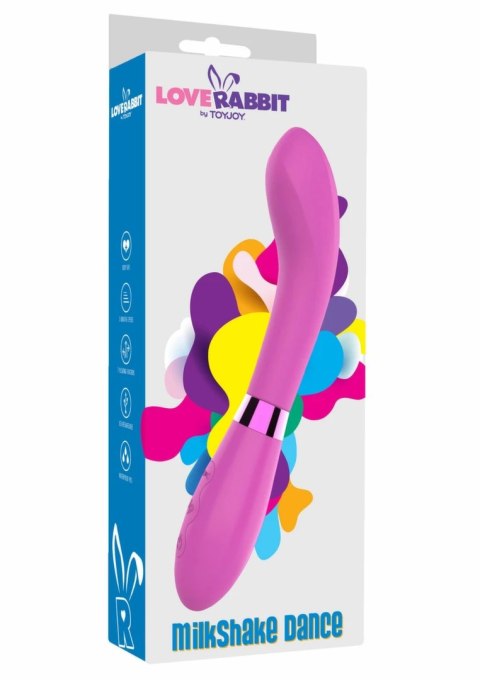 TOYJOY Milkshake Dance Vibrator silikonowy, 7 trybow, USB, rożowy