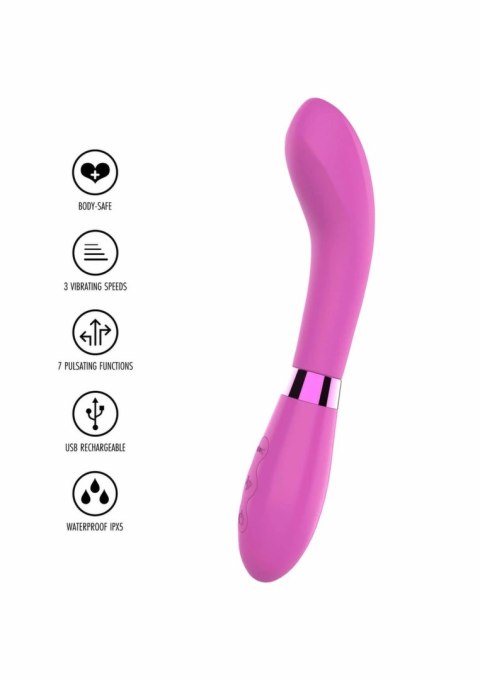 TOYJOY Milkshake Dance Vibrator silikonowy, 7 trybow, USB, rożowy
